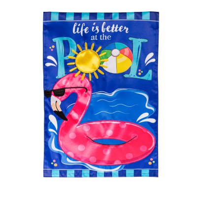 18" x 13" "Life Is Better At The Pool" Mini Garden Flag