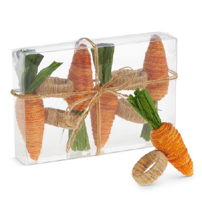 Box of Four 5" Carrot Napkin Rings