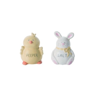 3" Bunny and Peep Ceramic Salt and Pepper Shakers