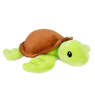 8" Green and Brown Sea Turtle Pocket Huggable Plush Toy