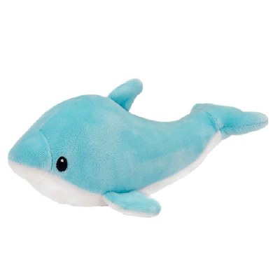 8" Blue Dolphin Pocket Huggable Plush Toy