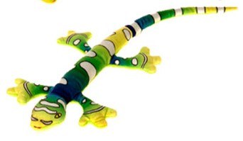 15" Green Gecko Plush Toy With a Magnet Feature