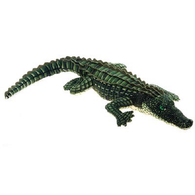 27" Green Alligator Plush Toy