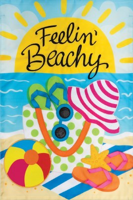 18" x 12" "Feelin' Beachy" Mini Garden Flag