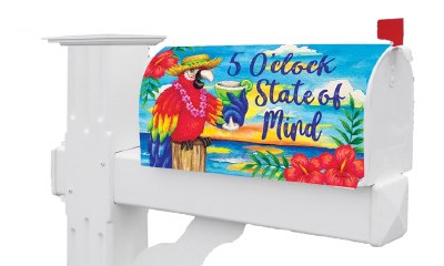"5 O'clock State of Mind" Mailbox Cover