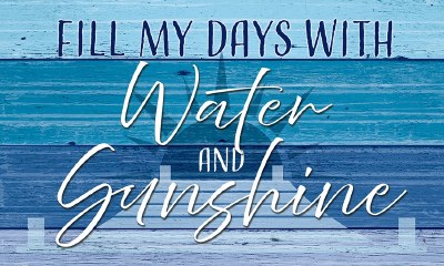18" x 30" "Fill My Days With Water and Sunshine" Doormat