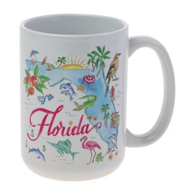 15 Oz Florida Map Mug