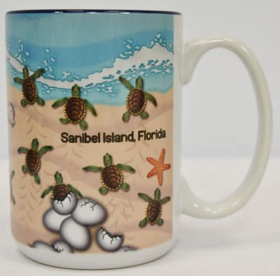 15 Oz Sanibel Island Sea Turtle Hatchlings Mug
