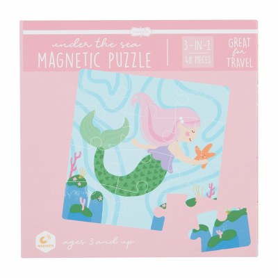 Pink Ocean Magnetic Puzzle by Mud Pie
