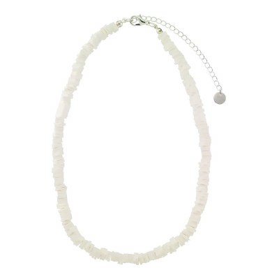 14"-16" White Fimo Chip Necklace