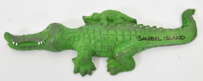 Sanibel Island Alligator With a Baby Magnet