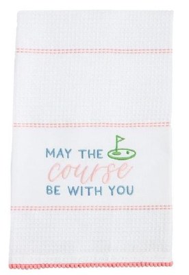 26" x 16" "May The Course be With You" Kitchen Towel by Mud Pie