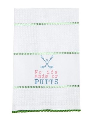 26" x 16" "No Ifs, Ands, or Putts" Kitchen Towel by Mud Pie