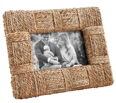 4" x 6" Natural Seagrass Picture Frame by Mud Pie