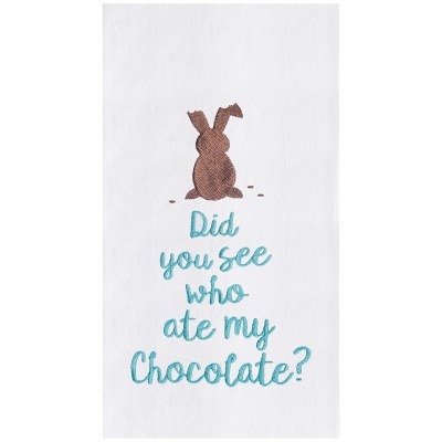 27" x 18" "Did You See Who Ate My Chocolate?" Kitchen Towel