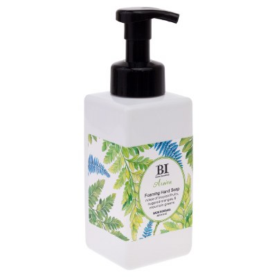 16 Oz Blue and Green Fronds Arwea Fragrance Foaming Hand Soap