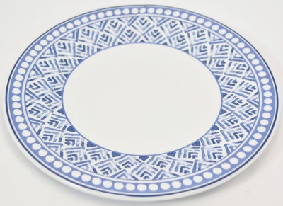 9" Round Blue Savannah Melamine Plate