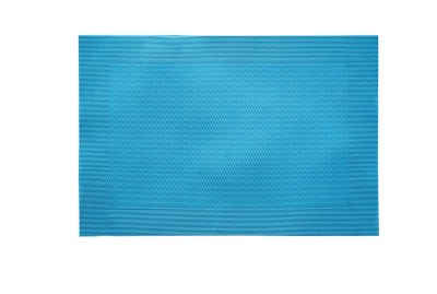 13" x 19" Turquoise Woven PVC Placemat