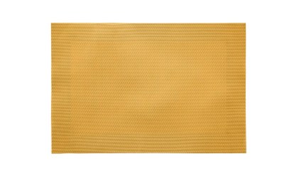 13" x 19" Butterscotch Yellow Woven PVC Placemat