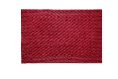 13" x 19" Red Woven PVC Placemat