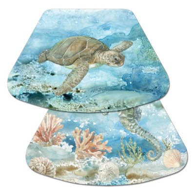 11" x 17" Under Sea Life Reversible Wedge Placemat