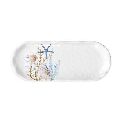 6" x 16" Ocean Tide Melamine Tray