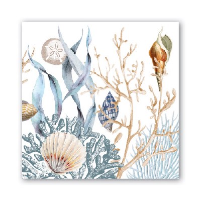 6.5 " Square Ocean Tide Too Lunch Napkins