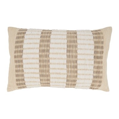 14" x 23" Natural Stripes Decorative Pillow