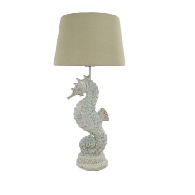 25" Beige Seahorse Table Lamp