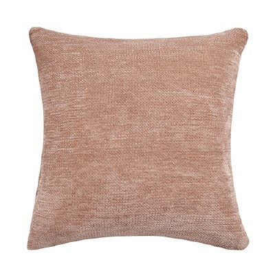 20" Sq Beige Woven Decorative Pillow