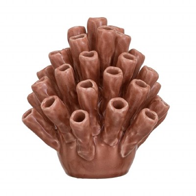 6" Ceramic Coral Tube Coral Figurine