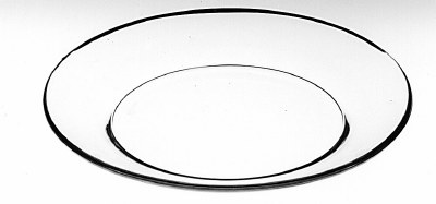 8" Round Clear Glass Plate