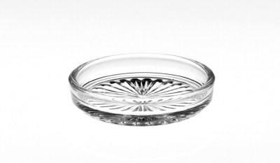 4" Round Clear Glass Candle Plate