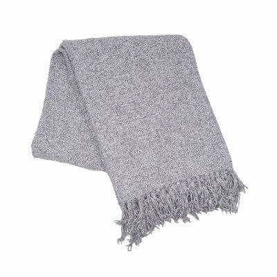 50" x 60" Gray Cozy Throw Blanket