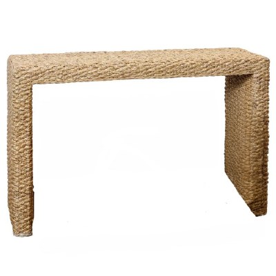 50" Natural Woven Console Table