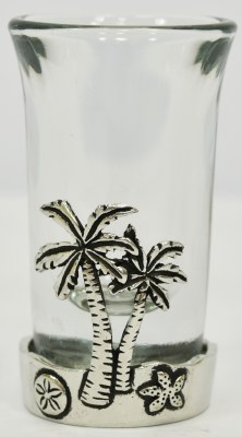 "Sanibel Island" Palm Tree Shot Glass