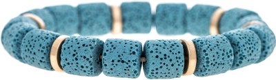 Blue Volcanic Bead Bracelet