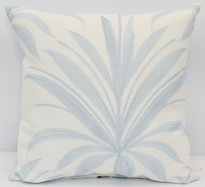 19" Sq Light Blue Monoeli Decorative Pillow