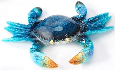 4" Blue Crab Polyresin Magnet