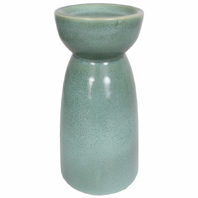 8" Sage Ceramic Pillar Candleholder