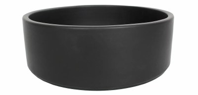 10" Round Black Ceramic Bowl