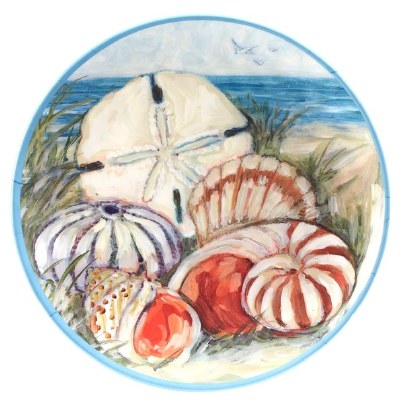 14" Round Sea Coast Melamine Platter