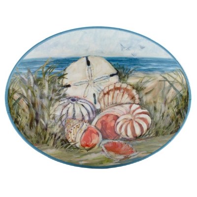 14" x 18" Oval Sea Coast Melamine Platter