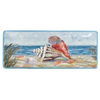 8" x 19" Sea Coast Melamine Tray