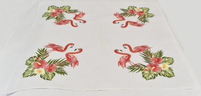 36" Sq Flamingo Table Topper