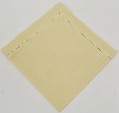 20" Sq Beige Hemstitch Cloth Napkin