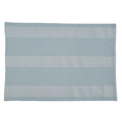 13" x 19" Light Blue and White Stripe Placemat