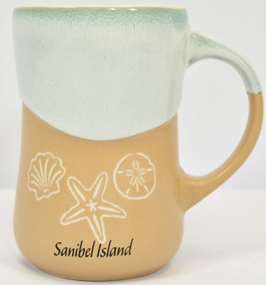 20 Oz Sanibel Island Sea Shells and Wave Ceramic Mug