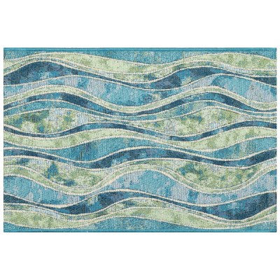 4.10' x 7.6' Ocean Wave Marina Rug