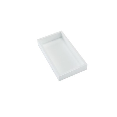 9" x 5" White Guest Towel Holder